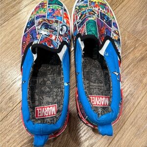 Marvel Kids Colorful Comic Slip-On Slippers